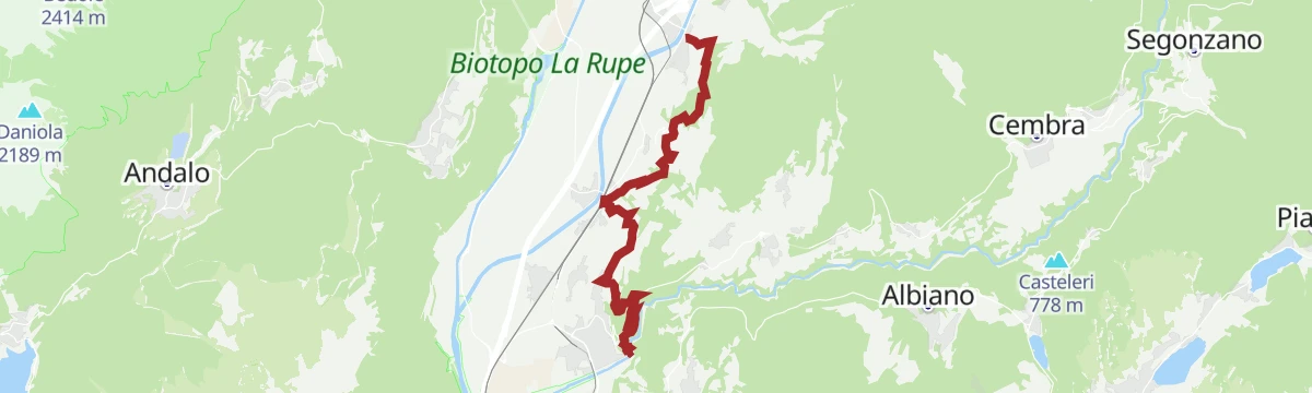 Route map: Enotrek CAI Calco 12km